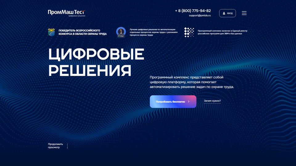 Скриншот проекта PMTDS