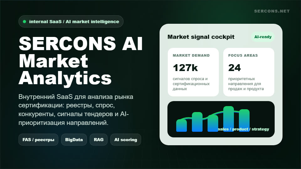 Скриншот проекта SERCONS AI / BigData